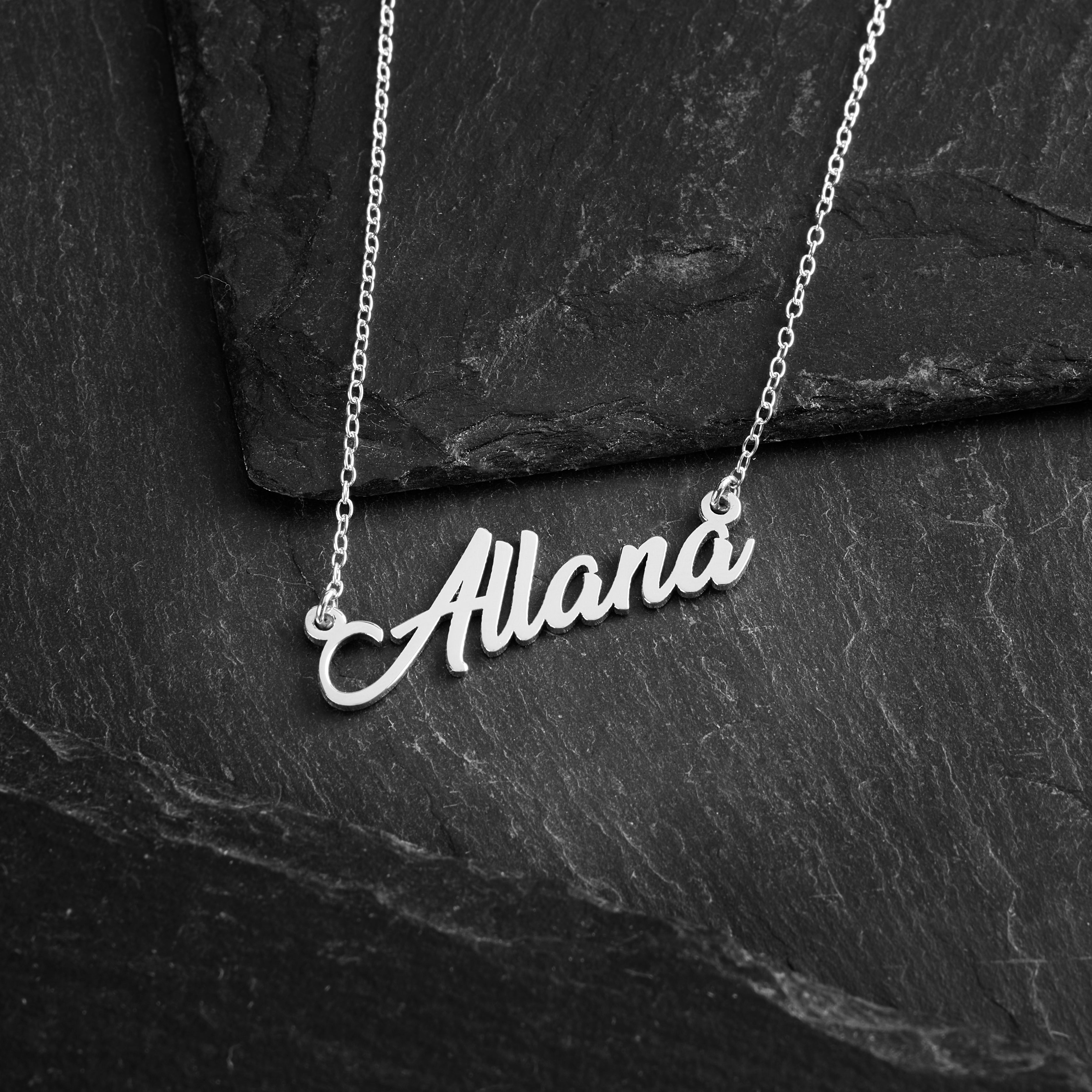 Solid Sterling Silver Custom Name Necklace