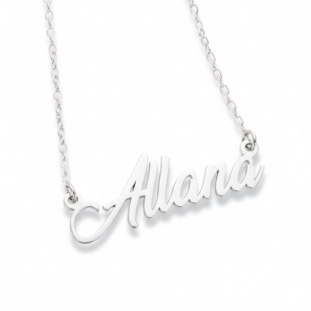 Solid Sterling Silver Custom Name Necklace